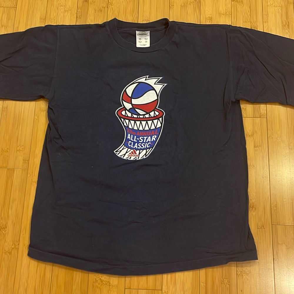 Men Adidas All Star Classic T-shirt size L Blue